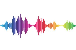 Multicoloured soundwaves